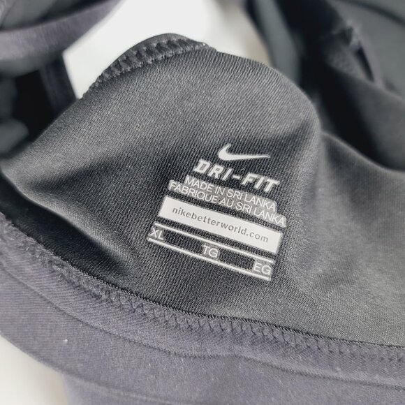 Nike Women's Black Dri-FIT Woven 2-in-1 Training Sports Tank Top Size XL - Picture 9 of 10